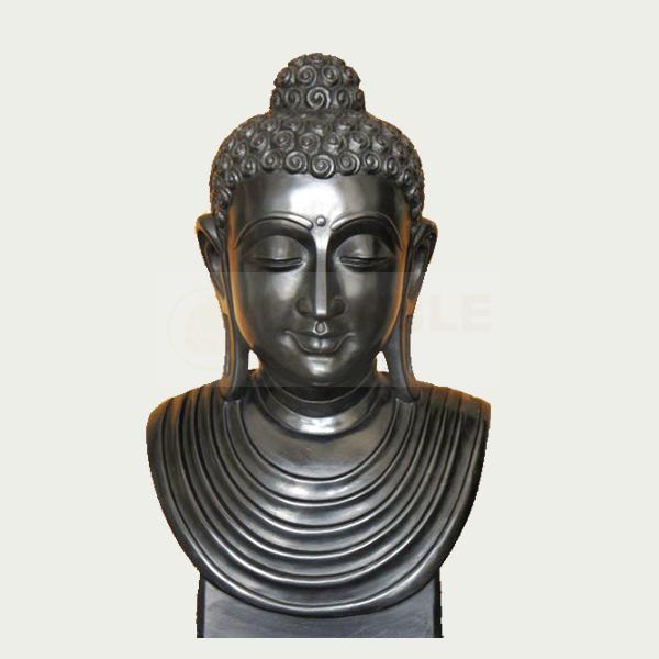 Stone Buddha Garden Bust