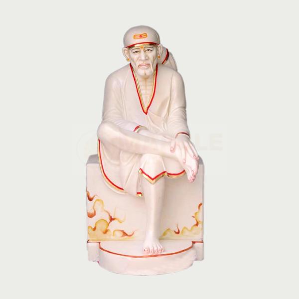 White Sai Baba Statue
